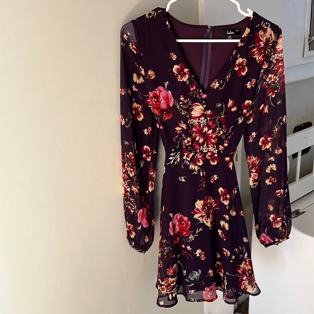 XXS Lulus long sleeve skater dress